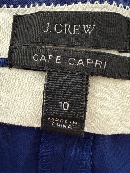 J. Crew Pants - NWOT J. Crew Cafe Capri size 10 gorgeous blue 26” inseam 👀